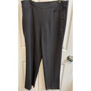 Time And Tru Large Gray Dress Pants Back Elastic Waist Preowned